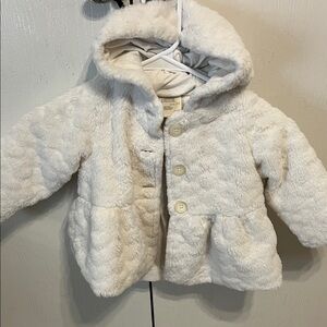 First Impressions Soft White Baby Jacket